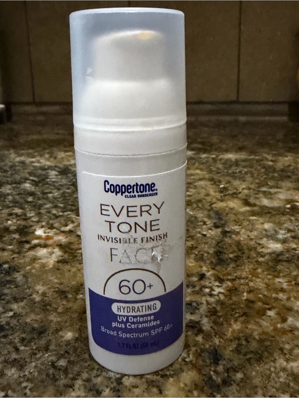 Coppertone Every Tone Invisible Finish Face SPF 60+ Hydrating Sunscreen